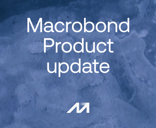 Please Read: An update from your team at Macrobond