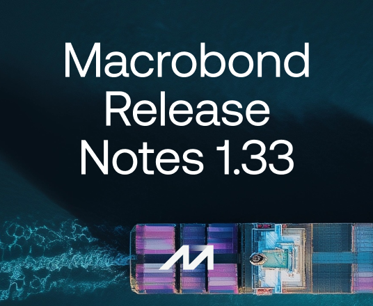 Macrobond Analysis 1.33